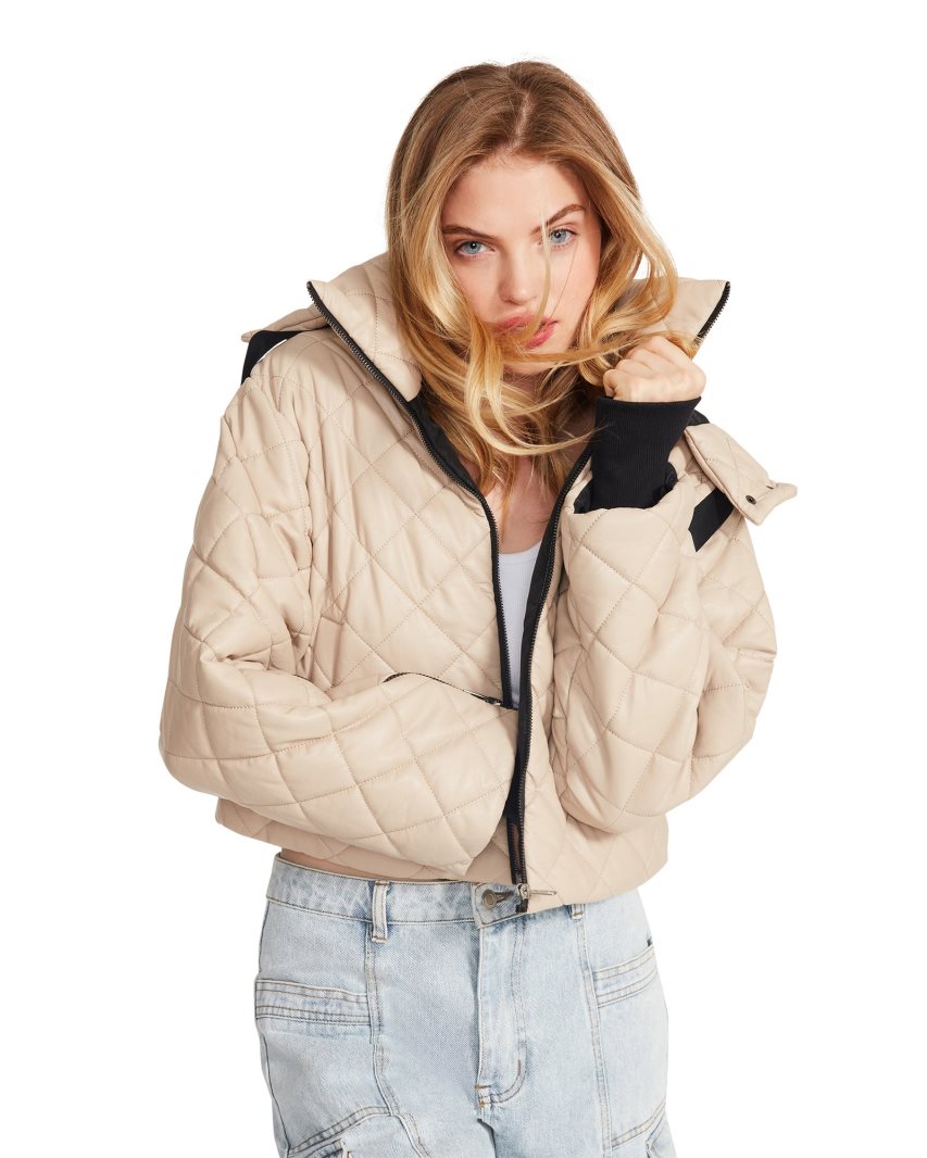 Chaquetas Steve Madden Hayle Mujer Beige | ES WOE840